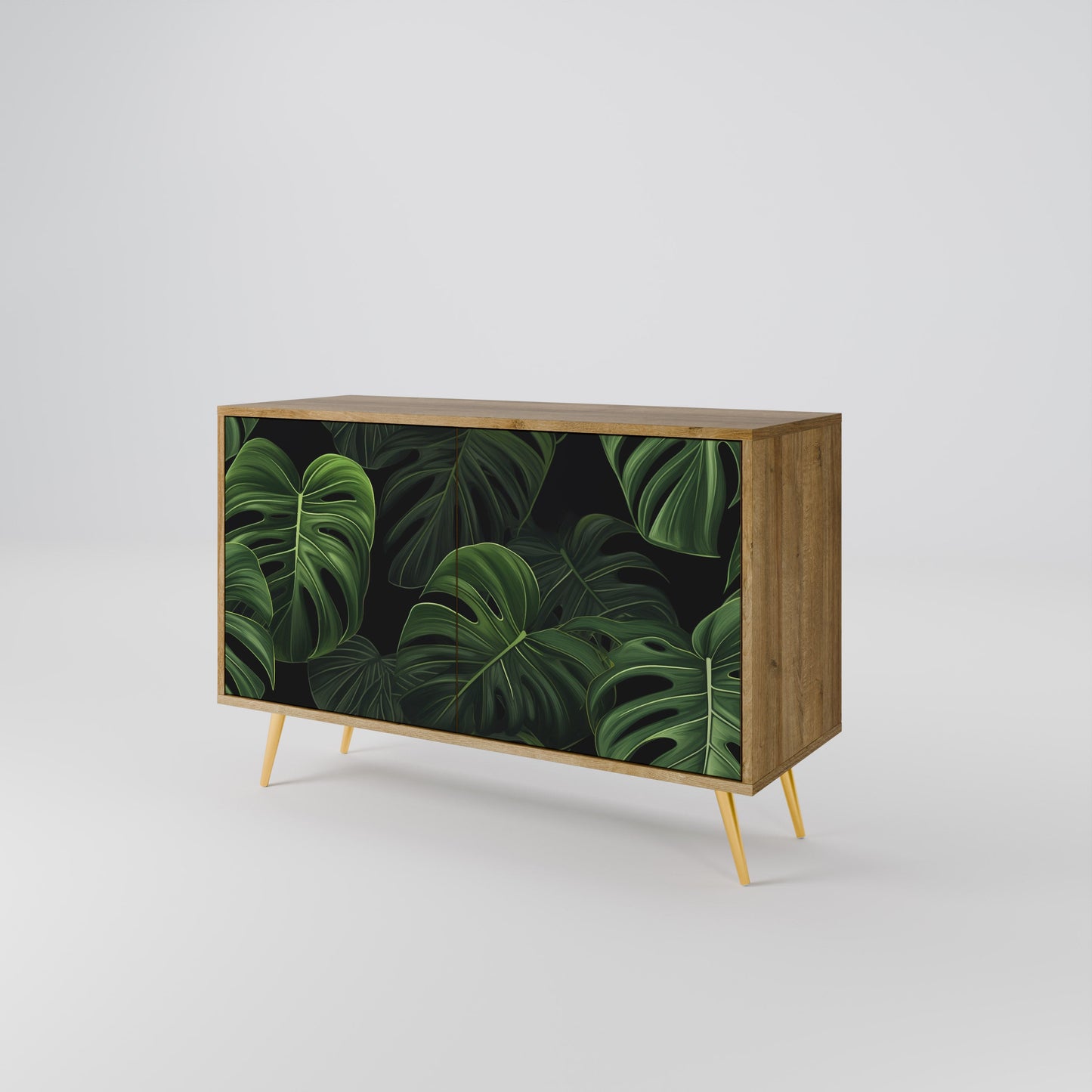Credenza INFINITE MONSTERA a 2 ante effetto rovere