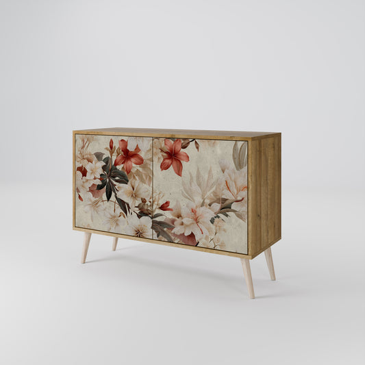 Credenza a 2 ante PETAL HARMONY in effetto rovere
