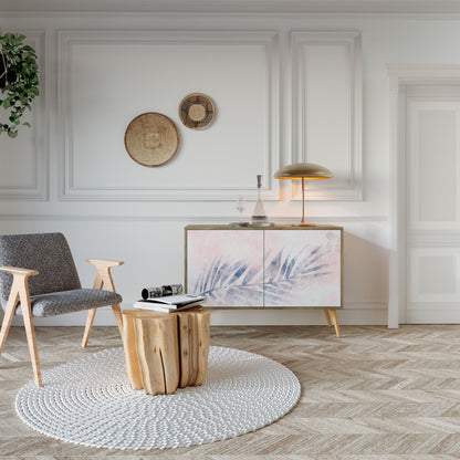 Credenza TIMELESS FLOAT a 2 ante effetto rovere