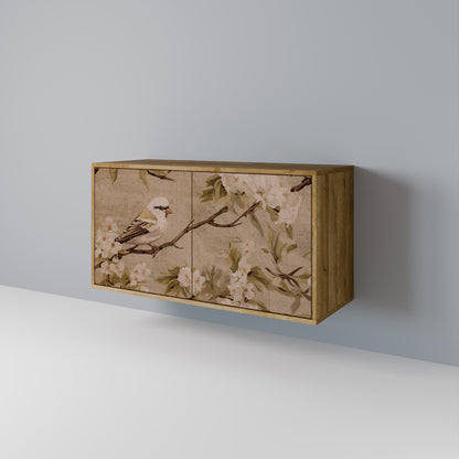 Credenza PETAL DISTINGUISH a 2 ante in effetto rovere