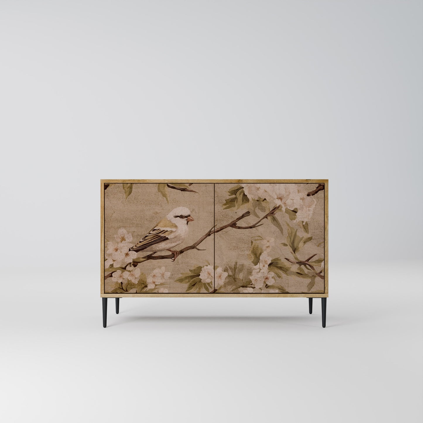 Credenza PETAL DISTINGUISH a 2 ante in effetto rovere