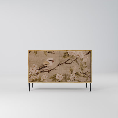 Credenza PETAL DISTINGUISH a 2 ante in effetto rovere