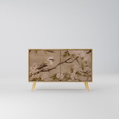 Credenza PETAL DISTINGUISH a 2 ante in effetto rovere