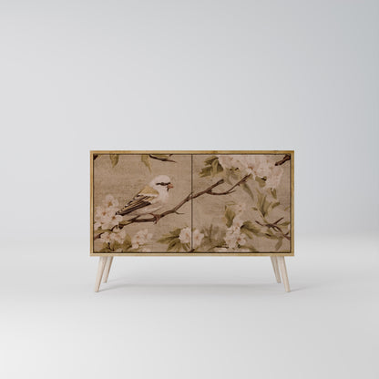 Credenza PETAL DISTINGUISH a 2 ante in effetto rovere