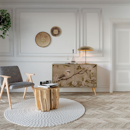 Credenza PETAL DISTINGUISH a 2 ante in effetto rovere