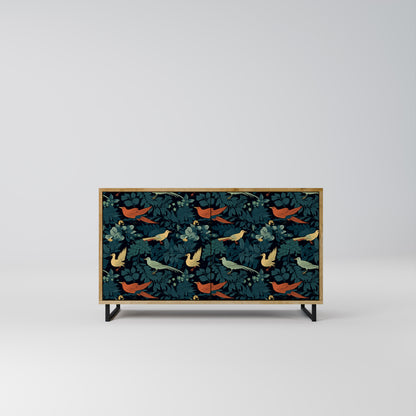 FOWL ORNAMENT 2-Door Sideboard in Oak Effect