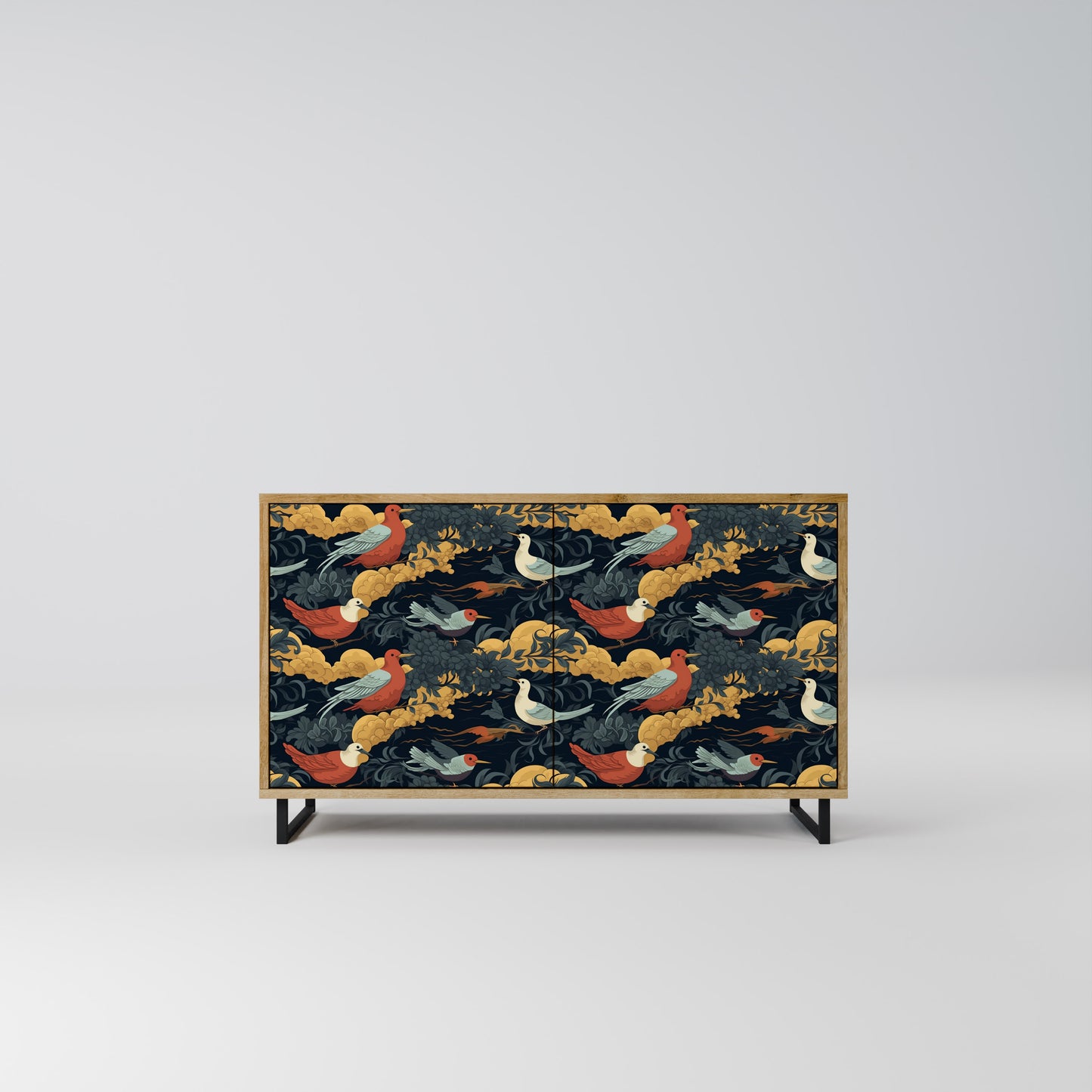 FOWLY DAZE 2-Door Sideboard in Oak Effect