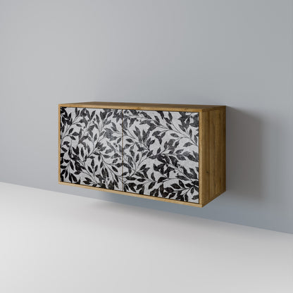 Credenza CHARCOAL SPROUT a 2 ante effetto rovere