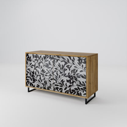 Credenza CHARCOAL SPROUT a 2 ante effetto rovere