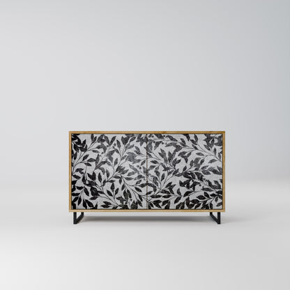 Credenza CHARCOAL SPROUT a 2 ante effetto rovere