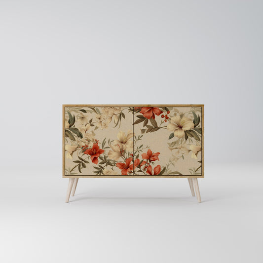 Credenza BLOOMING HARMONY a 2 ante in effetto rovere