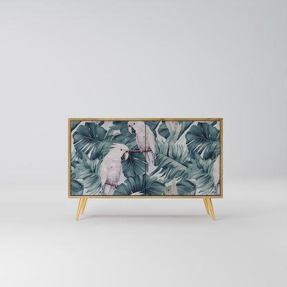 Credenza a 2 ante POPINJAY LOOK in effetto rovere