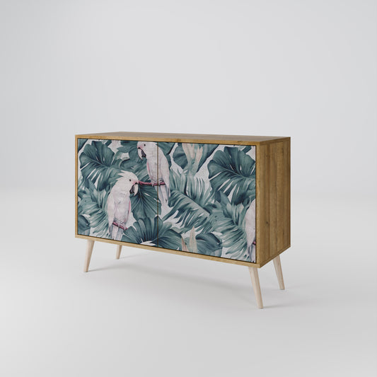 Credenza a 2 ante POPINJAY LOOK in effetto rovere