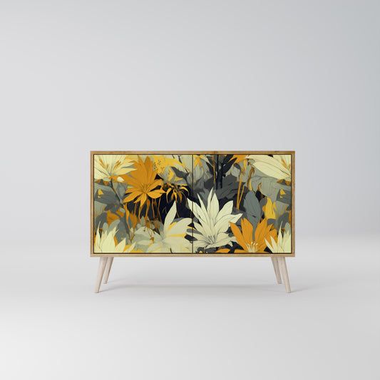Credenza a 2 ante SUNKISSED LILY in effetto rovere