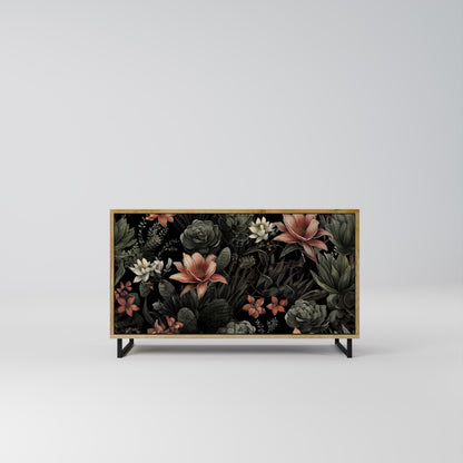Credenza a 2 ante SECRET VERDURE in effetto rovere