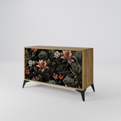 Credenza a 2 ante SECRET VERDURE in effetto rovere