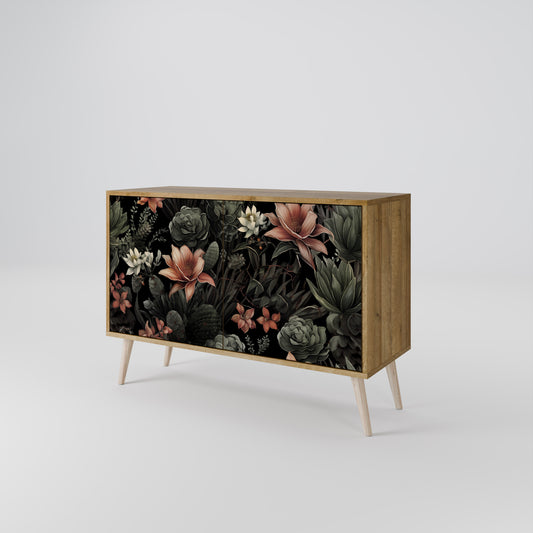 Credenza a 2 ante SECRET VERDURE in effetto rovere