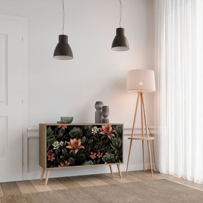 Credenza a 2 ante SECRET VERDURE in effetto rovere