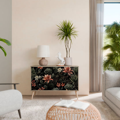Credenza a 2 ante SECRET VERDURE in effetto rovere