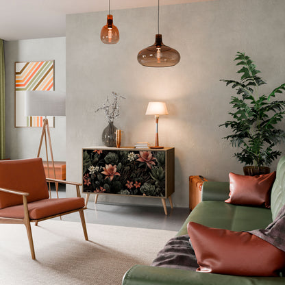 Credenza a 2 ante SECRET VERDURE in effetto rovere