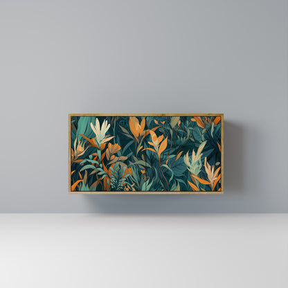 Credenza FLORAL SERENITY a 2 ante in effetto rovere