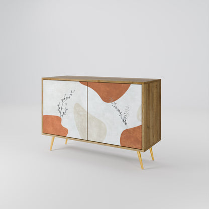 Credenza TRANQUIL TWIG a 2 ante in effetto rovere