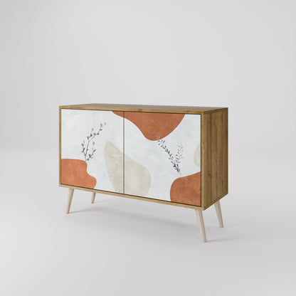 Credenza TRANQUIL TWIG a 2 ante in effetto rovere