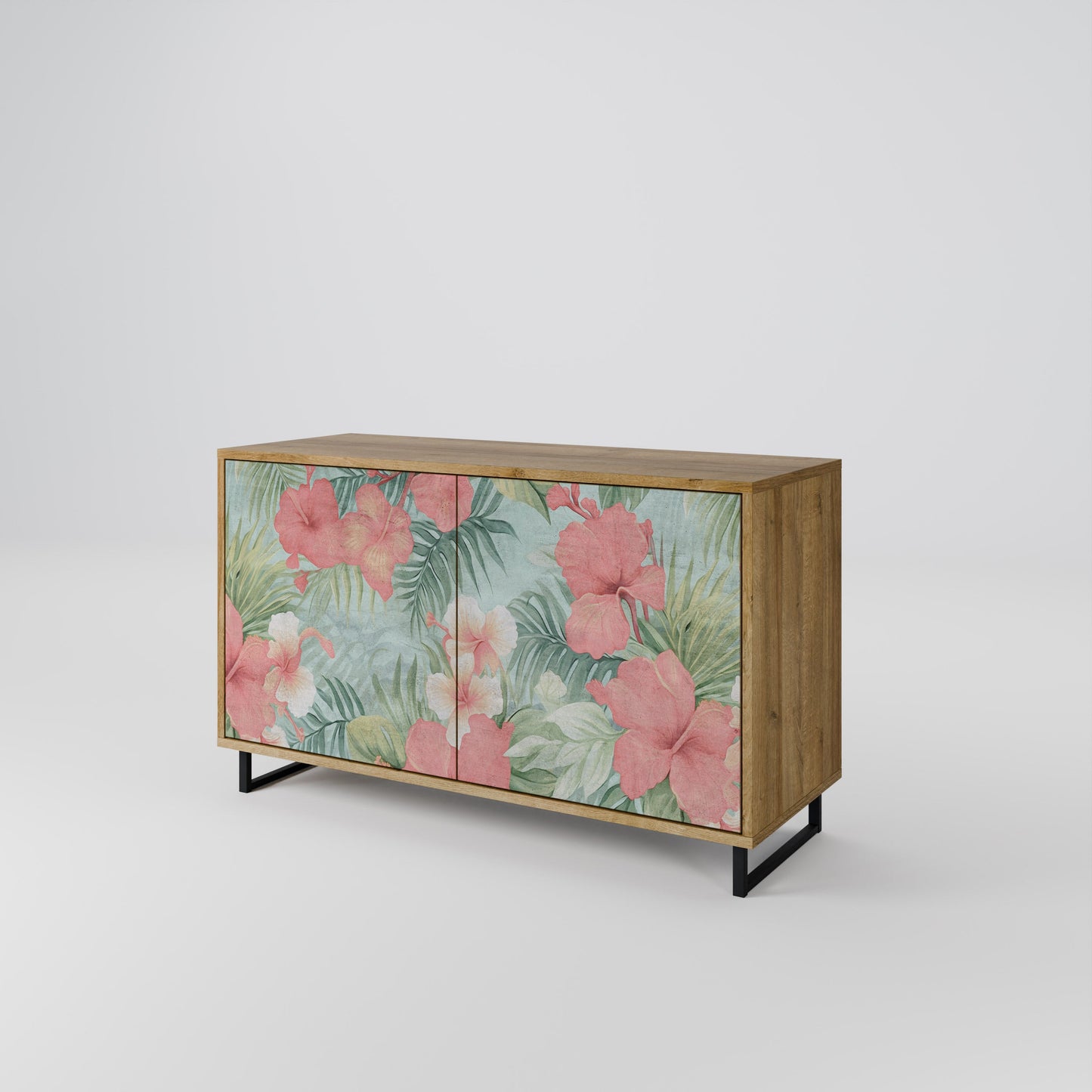 Credenza a 2 ante HAWAIIAN SPIRIT in effetto rovere