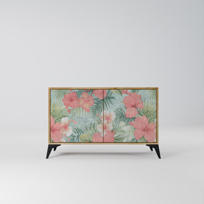 Credenza a 2 ante HAWAIIAN SPIRIT in effetto rovere