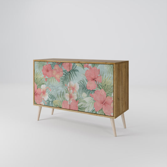 Credenza a 2 ante HAWAIIAN SPIRIT in effetto rovere