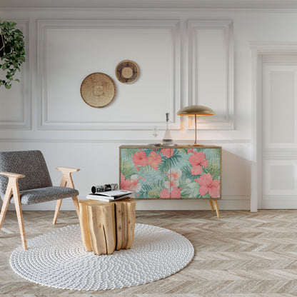 Credenza a 2 ante HAWAIIAN SPIRIT in effetto rovere