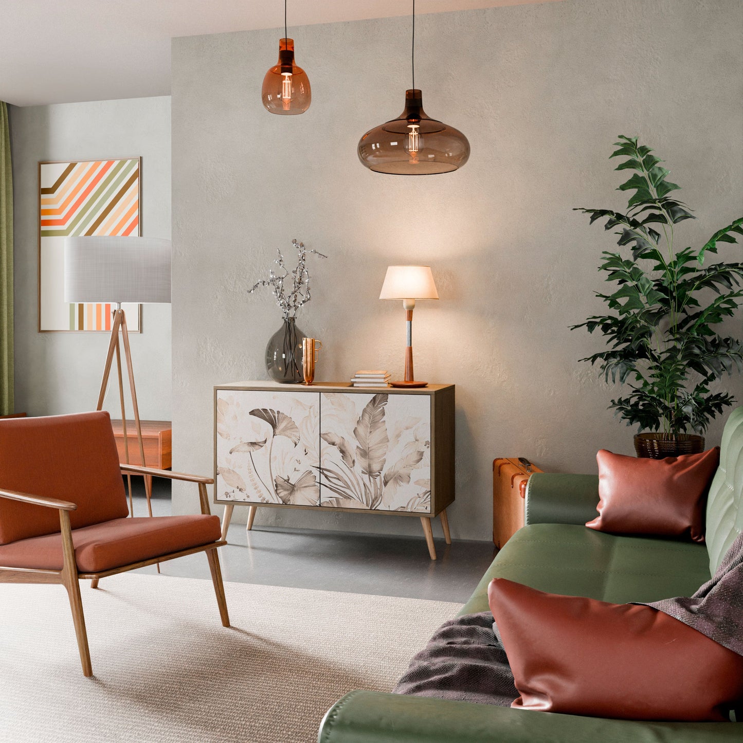 Credenza WILD TENDERNESS a 2 ante in effetto rovere