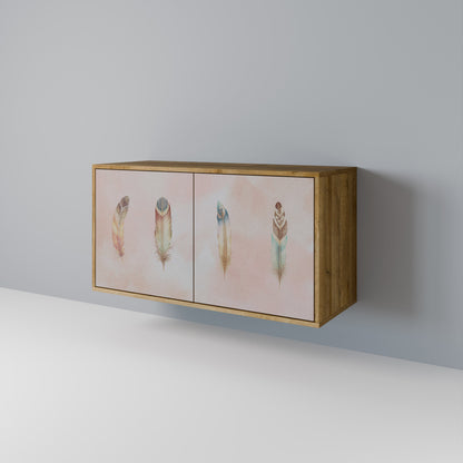 Credenza a 2 ante DELIQUESCE in effetto rovere