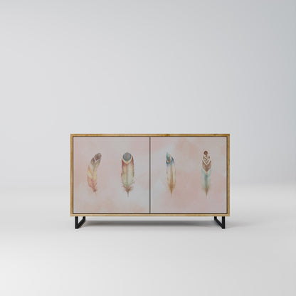 Credenza a 2 ante DELIQUESCE in effetto rovere