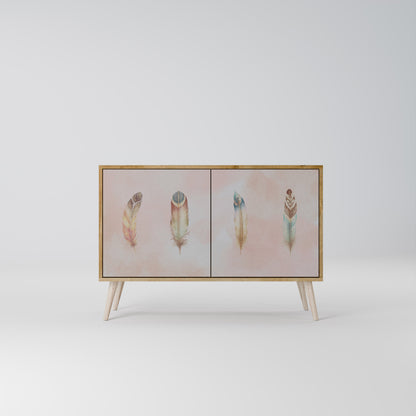 Credenza a 2 ante DELIQUESCE in effetto rovere