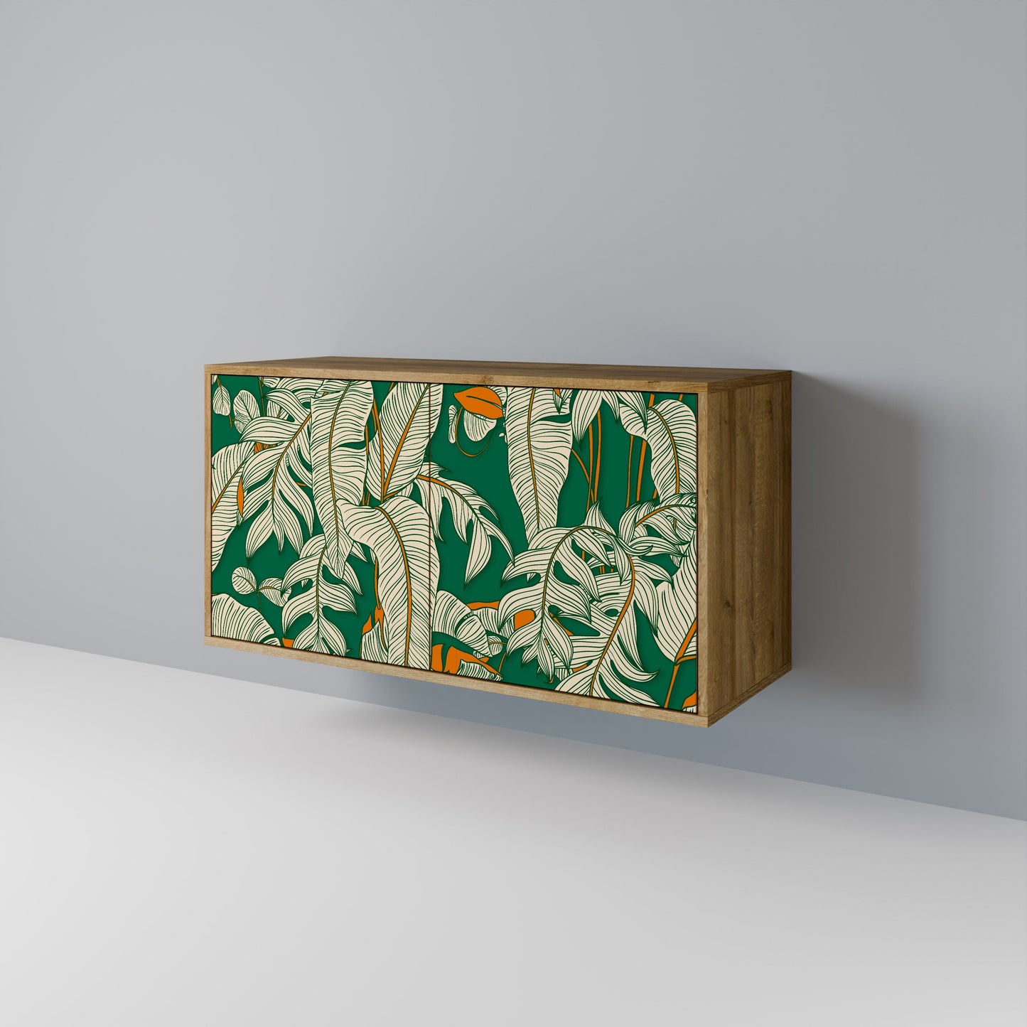 Credenza a 2 ante VERDANT PLEASURES in effetto rovere