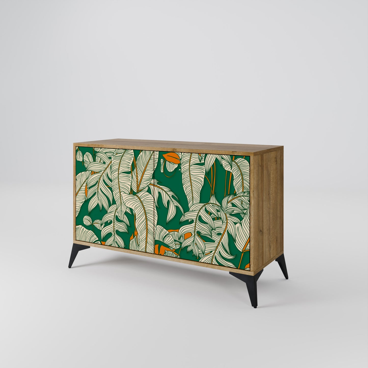 Credenza a 2 ante VERDANT PLEASURES in effetto rovere