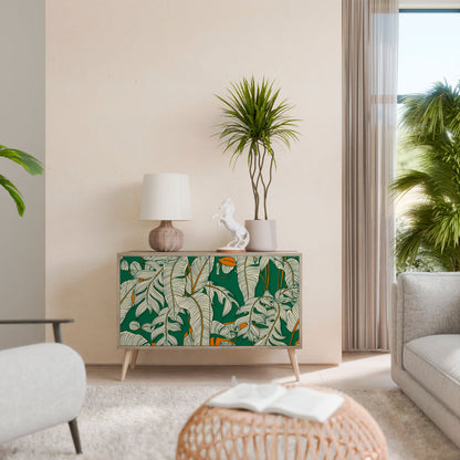 Credenza a 2 ante VERDANT PLEASURES in effetto rovere