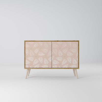 Credenza LEAVES ON BEIGE a 2 ante effetto rovere