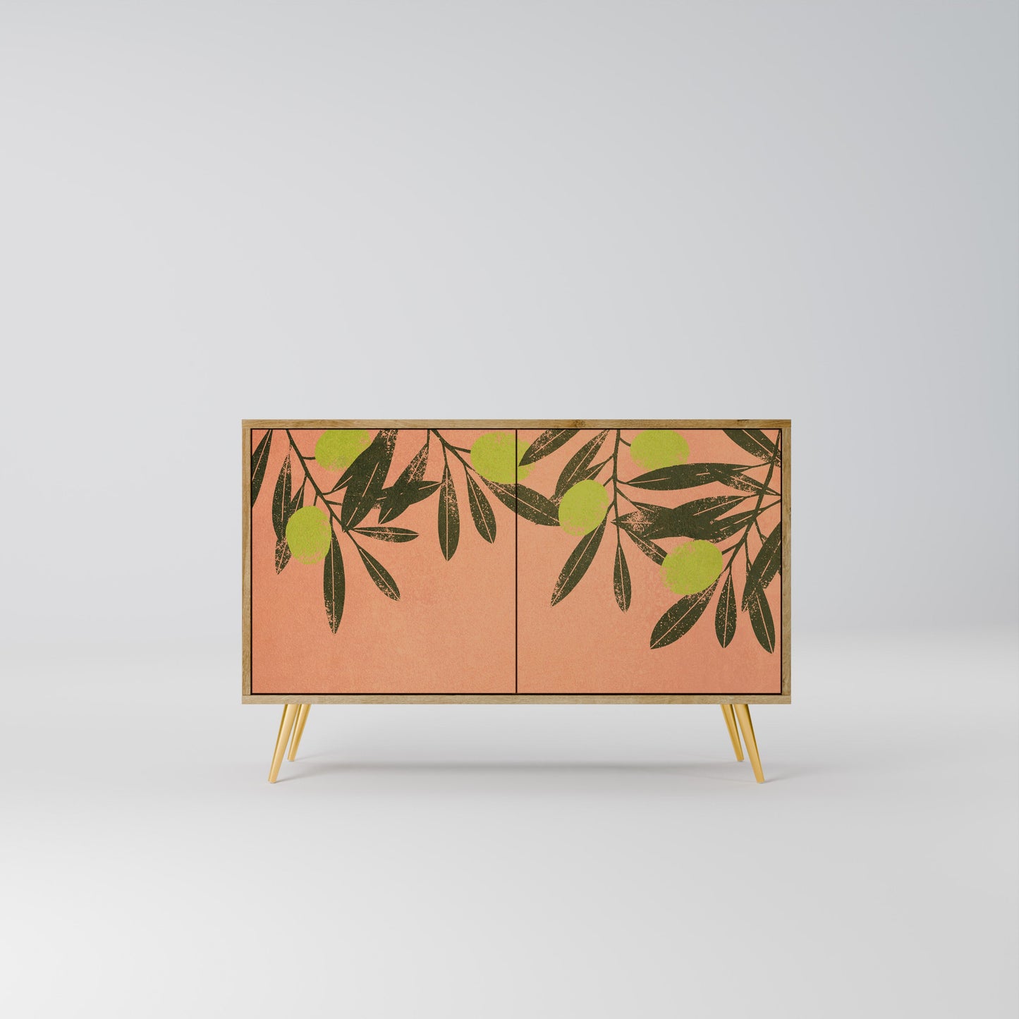 Credenza a 2 ante JUICY OLIVES in effetto rovere