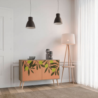 Credenza a 2 ante JUICY OLIVES in effetto rovere