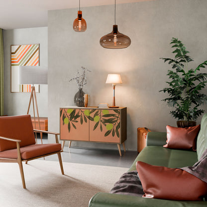 Credenza a 2 ante JUICY OLIVES in effetto rovere