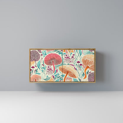 Credenza FUNGUS FANTASY a 2 ante in effetto rovere