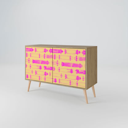 SKATEBOARD ARTISTRY 2-Door Sideboard in Oak Effect