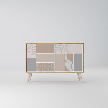 Credenza TROPICAL SHAPES a 2 ante effetto rovere