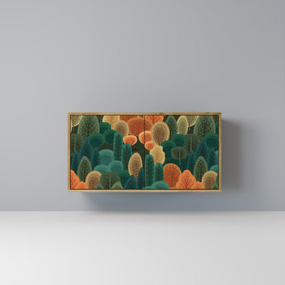 Credenza AUTUMN KALEIDOSCOPE a 2 ante in effetto rovere