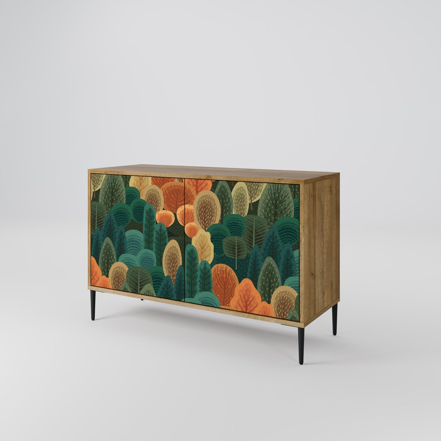 Credenza AUTUMN KALEIDOSCOPE a 2 ante in effetto rovere