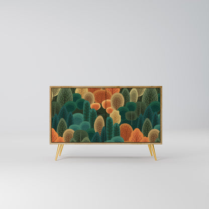 Credenza AUTUMN KALEIDOSCOPE a 2 ante in effetto rovere