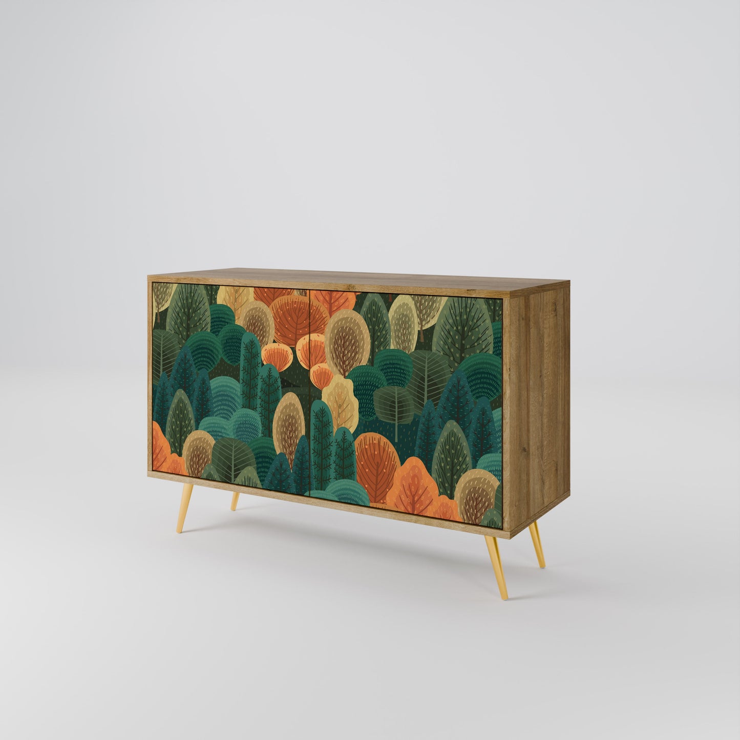 Credenza AUTUMN KALEIDOSCOPE a 2 ante in effetto rovere