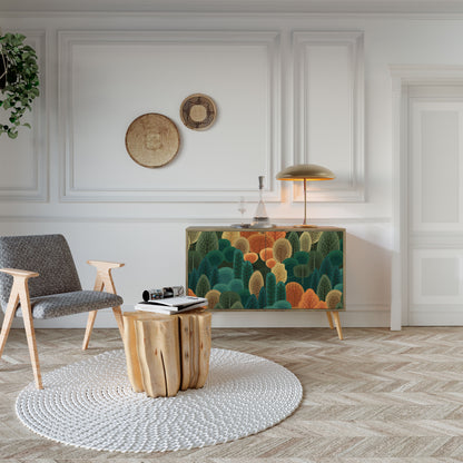 Credenza AUTUMN KALEIDOSCOPE a 2 ante in effetto rovere